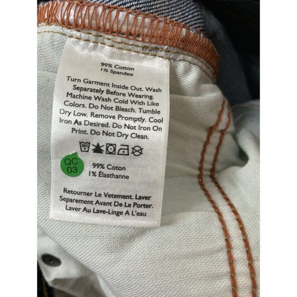 Eddie Bauer Jeans Mens Size 33x32  Blue Denim Straight Fit Pockets Stretch  New - Picture 10 of 12